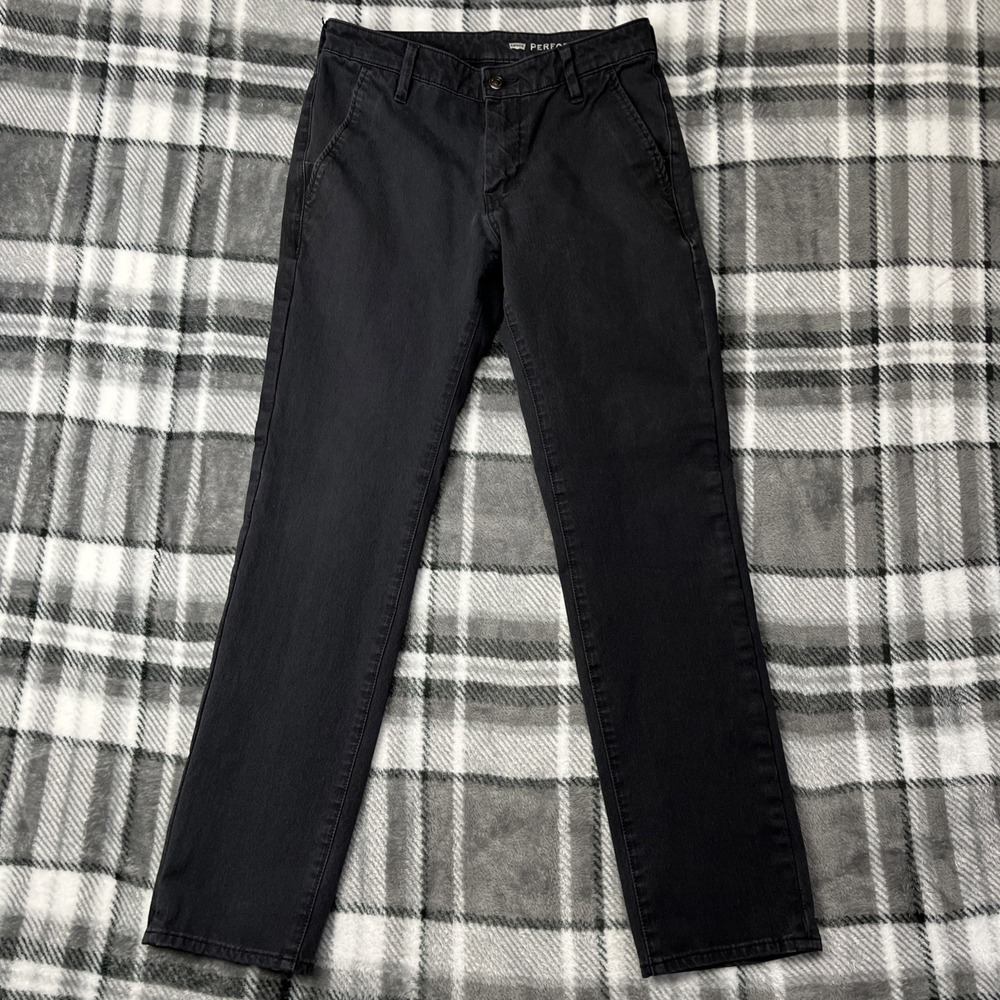 Levis Premium Chino Pants Mens 31x32 Black Performance Stretch‎ Water Repellent